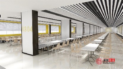 合肥厂房食堂餐厅装修设计案例